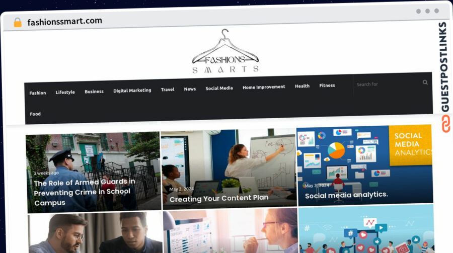 Publish Guest Post on fashionssmart.com