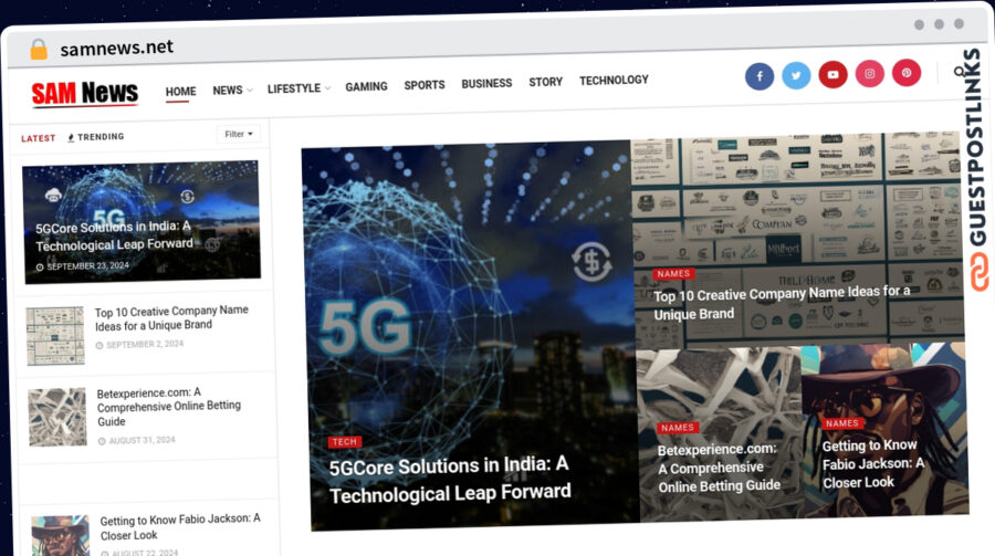 Publish Guest Post on samnews.net