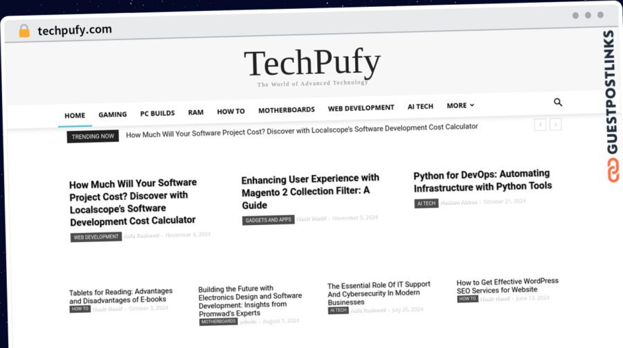Publish Guest Post on techpufy.com