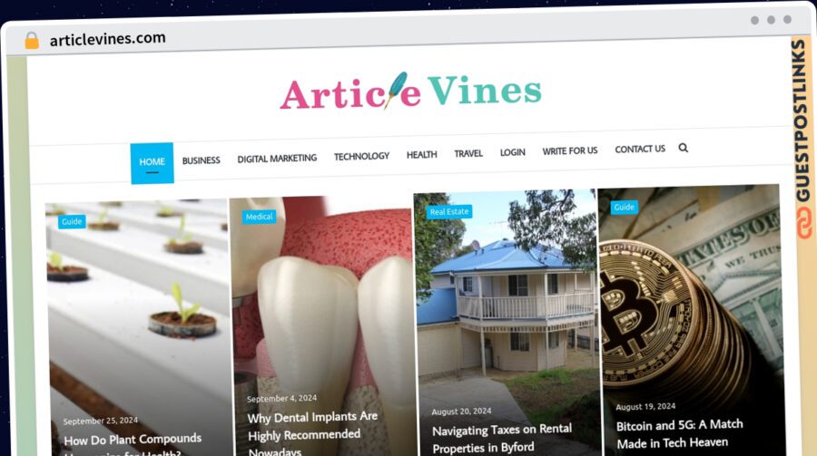 Publish Guest Post on articlevines.com
