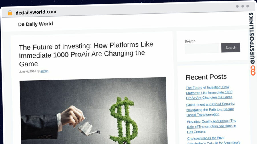 Publish Guest Post on dedailyworld.com