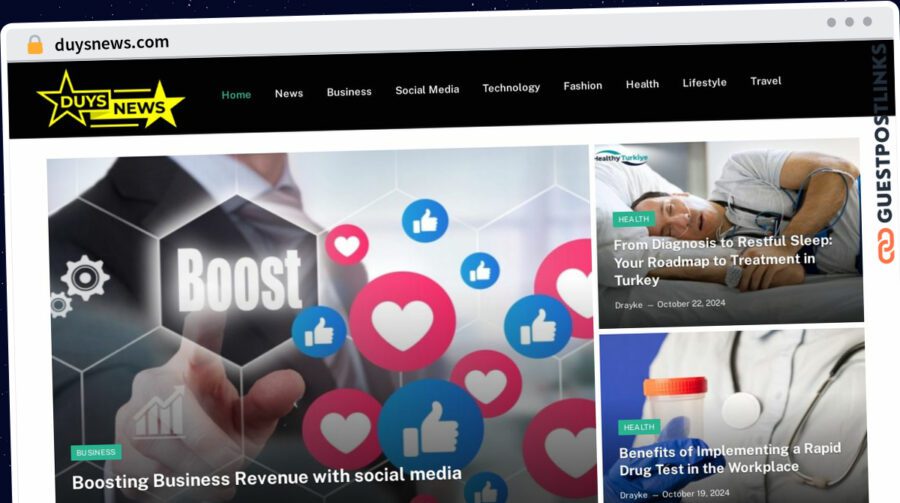 Publish Guest Post on duysnews.com