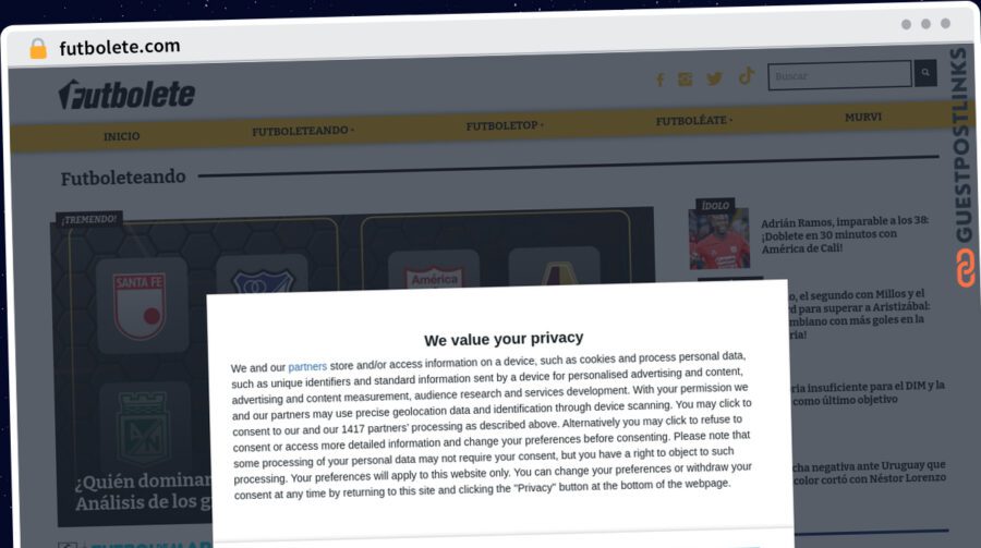 Publish Guest Post on futbolete.com