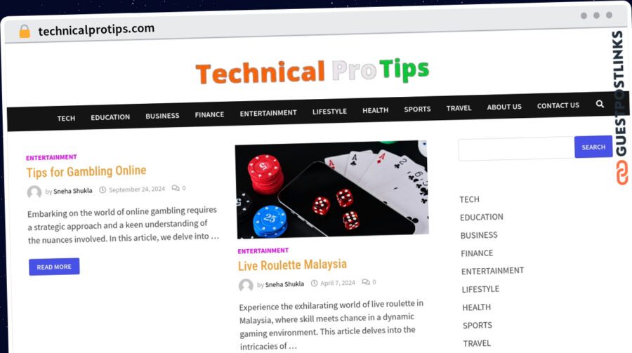 Publish Guest Post on technicalprotips.com