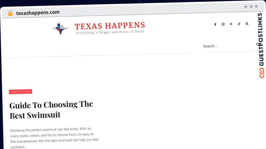 Publish Guest Post on texashappens.com