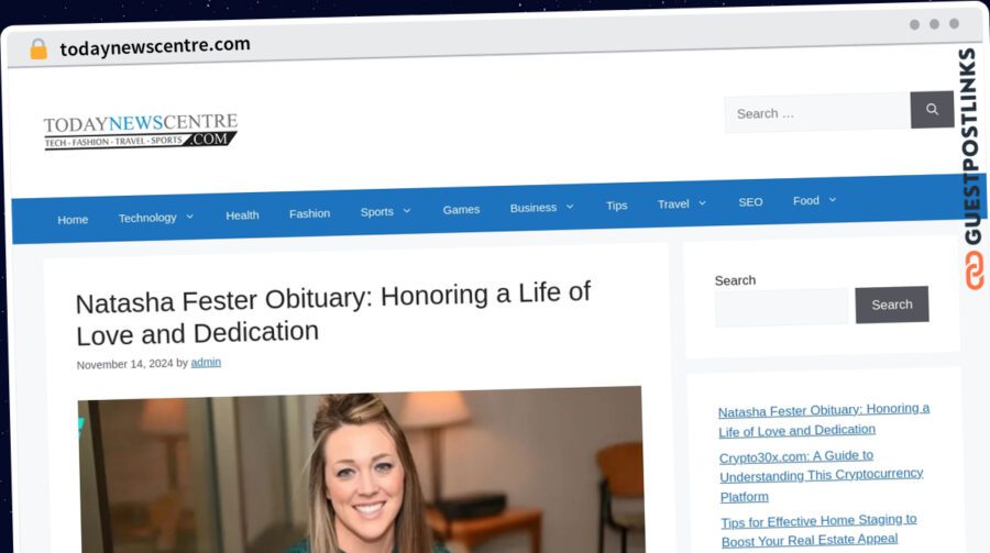 Publish Guest Post on todaynewscentre.com