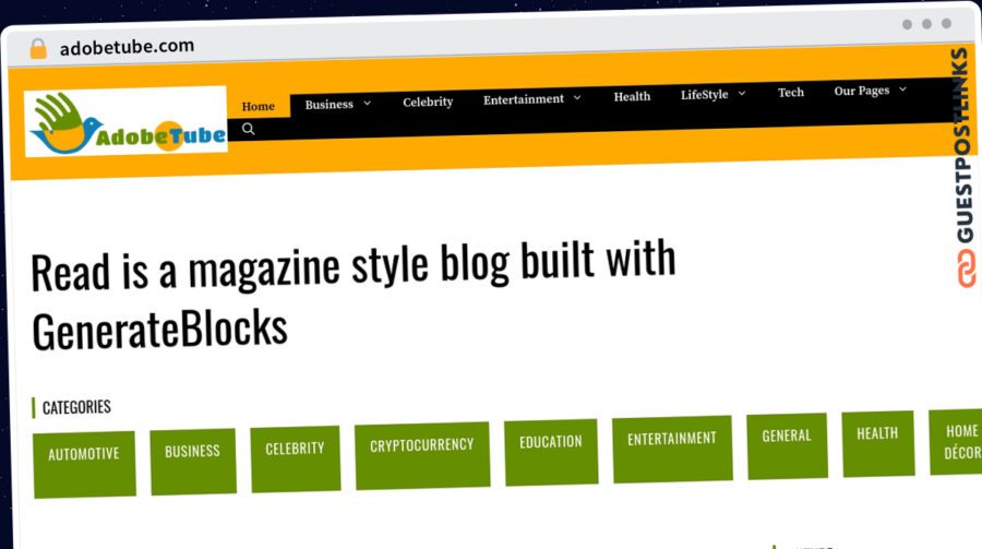 Publish Guest Post on adobetube.com