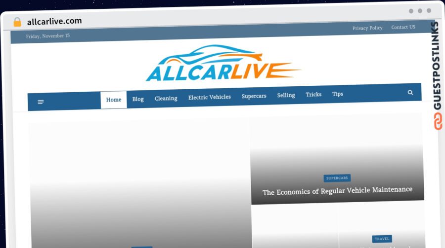 Publish Guest Post on allcarlive.com