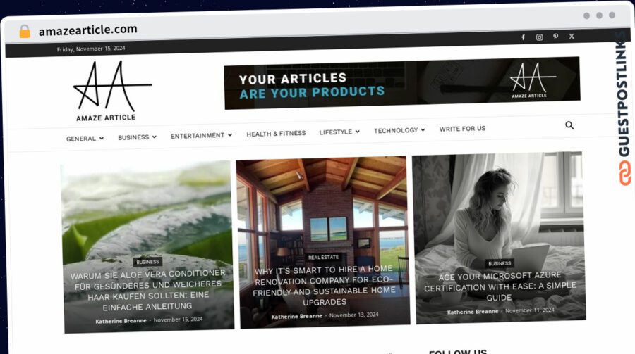 Publish Guest Post on amazearticle.com
