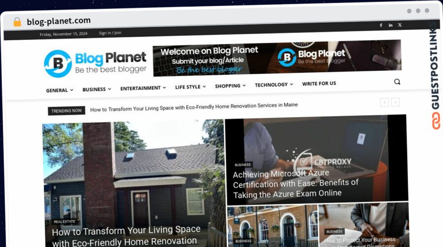 Publish Guest Post on blog-planet.com