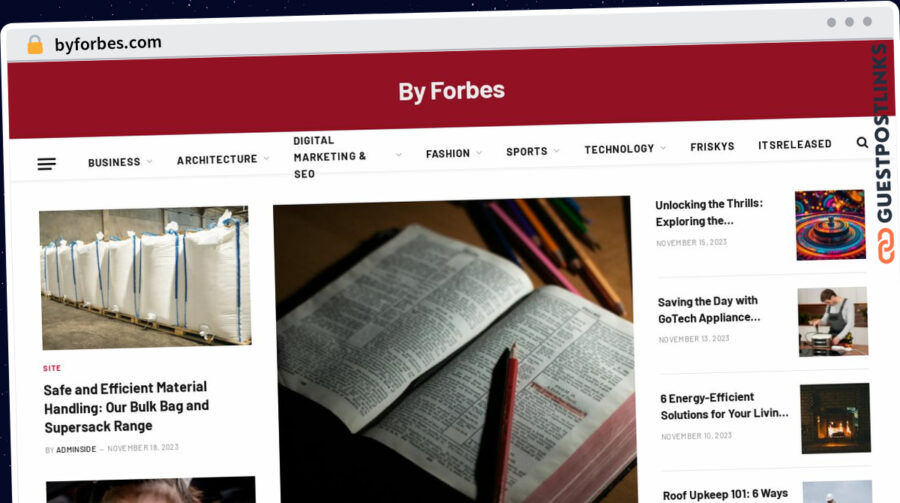 Publish Guest Post on byforbes.com
