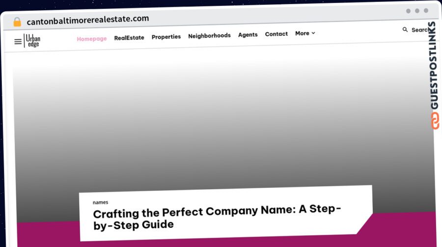 Publish Guest Post on cantonbaltimorerealestate.com