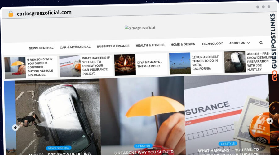 Publish Guest Post on carlosgruezoficial.com