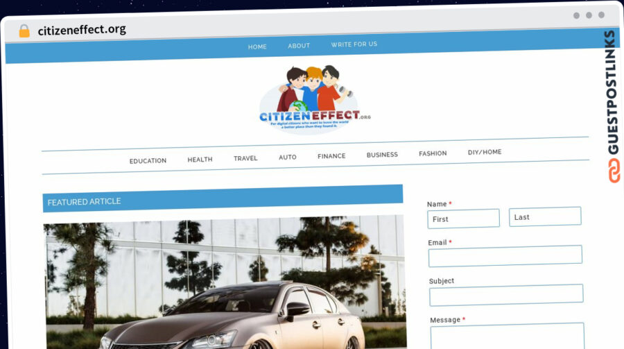 Publish Guest Post on citizeneffect.org