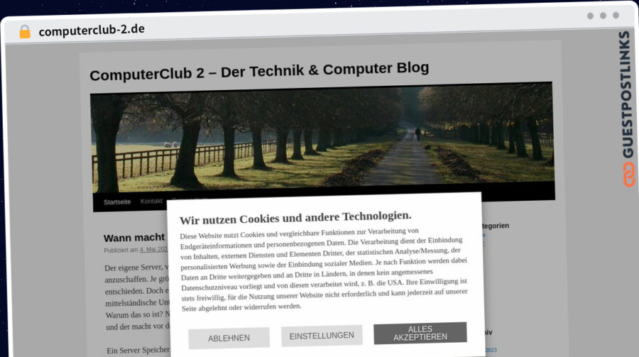 Publish Guest Post on computerclub-2.de