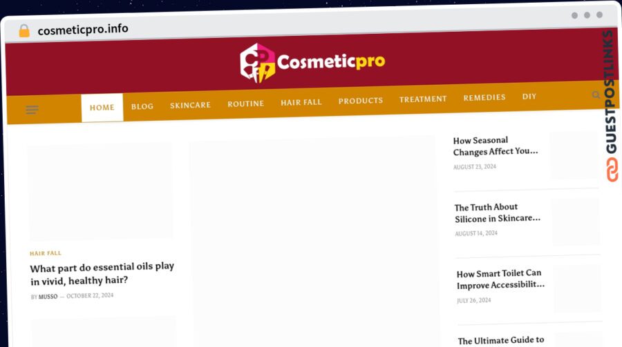 Publish Guest Post on cosmeticpro.info