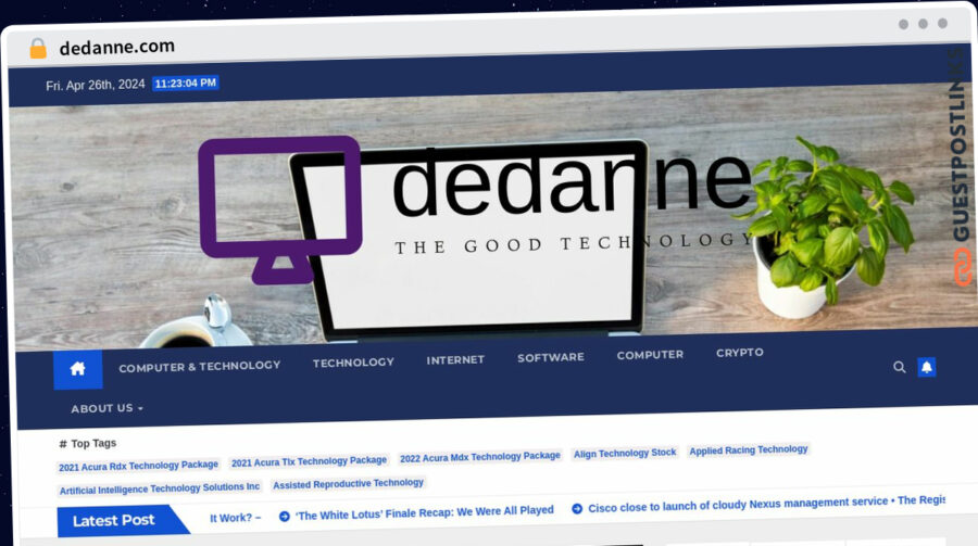 Publish Guest Post on dedanne.com