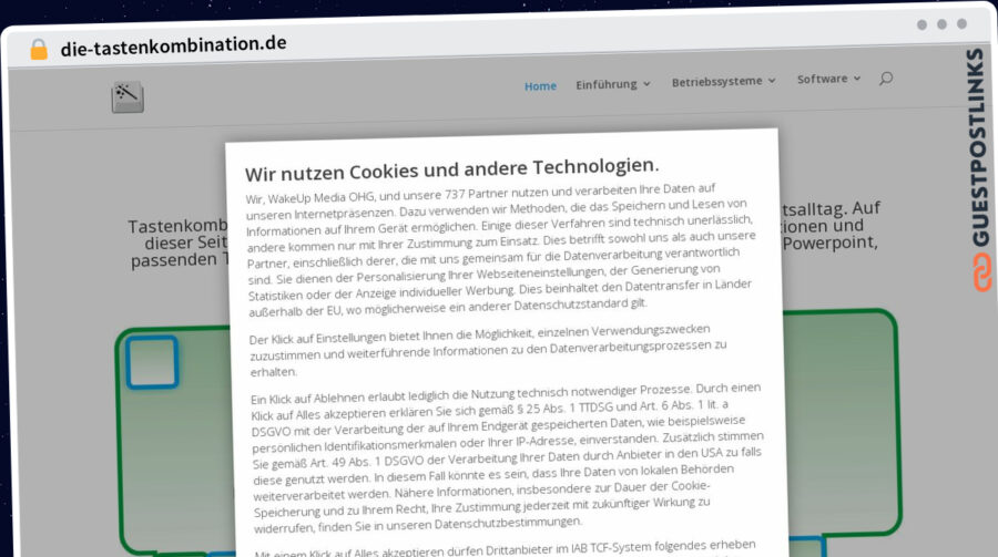 Publish Guest Post on die-tastenkombination.de
