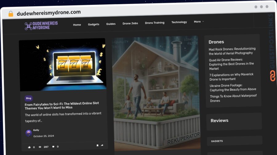 Publish Guest Post on dudewhereismydrone.com