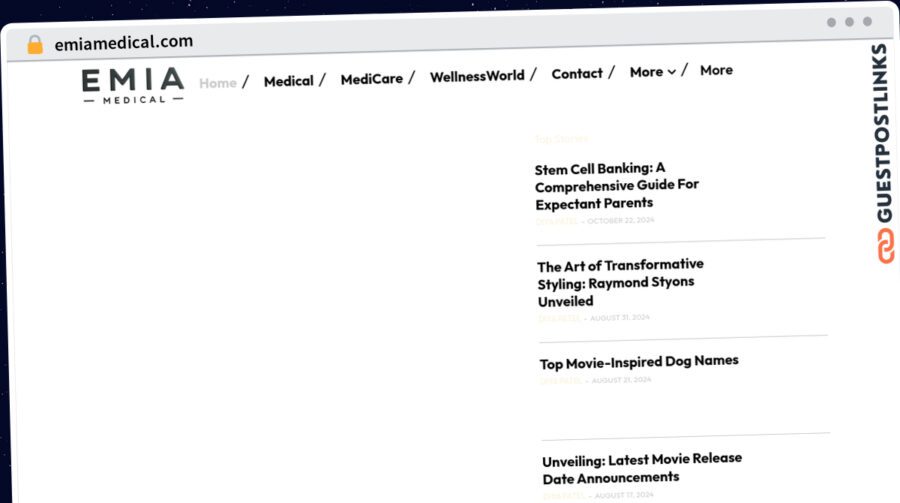 Publish Guest Post on emiamedical.com