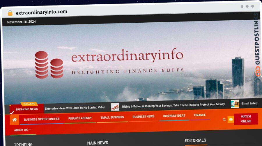 Publish Guest Post on extraordinaryinfo.com