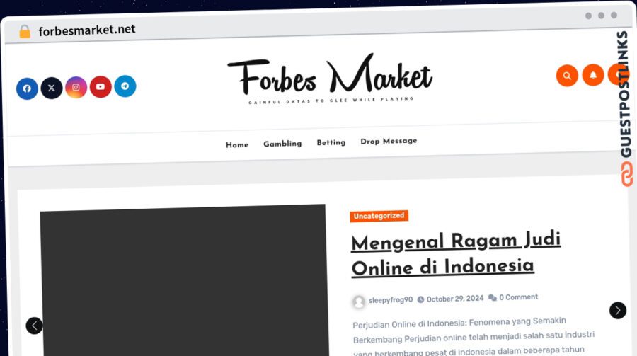 Publish Guest Post on forbesmarket.net