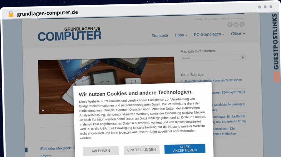 Publish Guest Post on grundlagen-computer.de