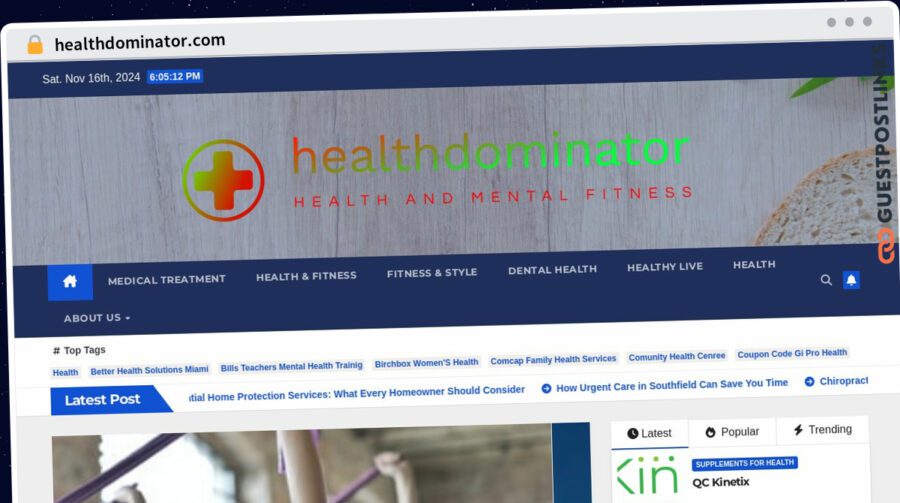 Publish Guest Post on healthdominator.com