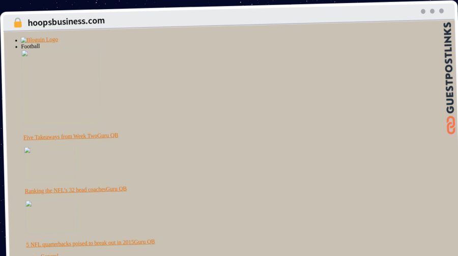 Publish Guest Post on hoopsbusiness.com
