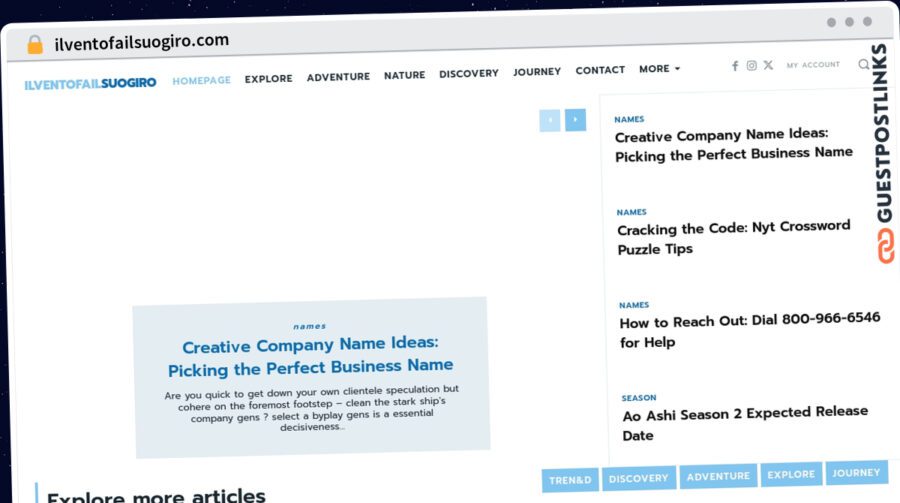 Publish Guest Post on ilventofailsuogiro.com