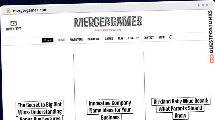 Publish Guest Post on mergergames.com