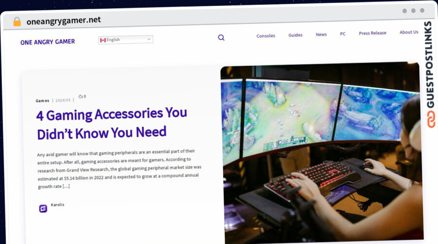Publish Guest Post on oneangrygamer.net