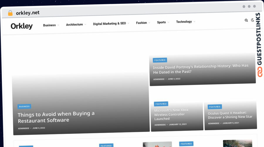 Publish Guest Post on orkley.net