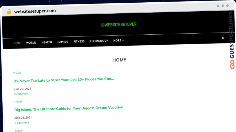 Publish Guest Post on websitesetuper.com
