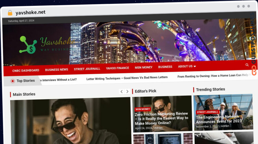Publish Guest Post on yavshoke.net