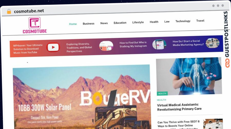 Publish Guest Post on cosmotube.net