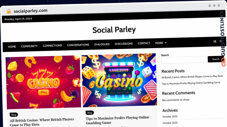 Publish Guest Post on socialparley.com