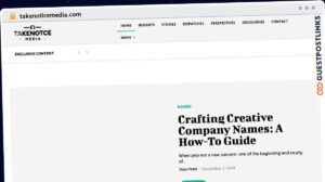 Publish Guest Post on takenoticemedia.com