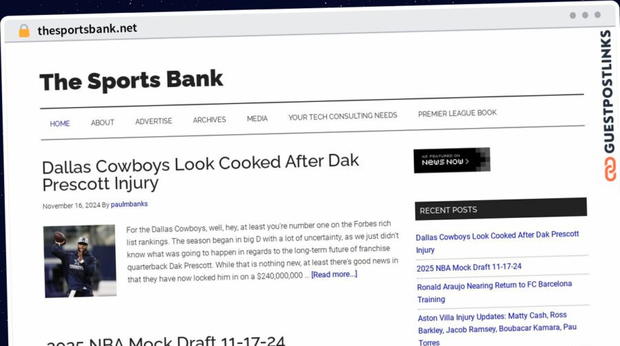 Publish Guest Post on thesportsbank.net