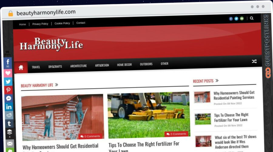 Publish Guest Post on beautyharmonylife.com