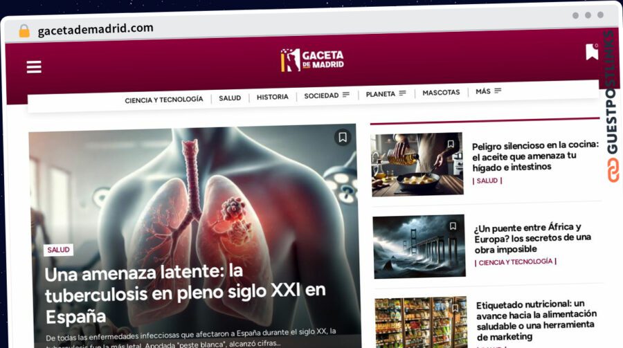 Publish Guest Post on gacetademadrid.com