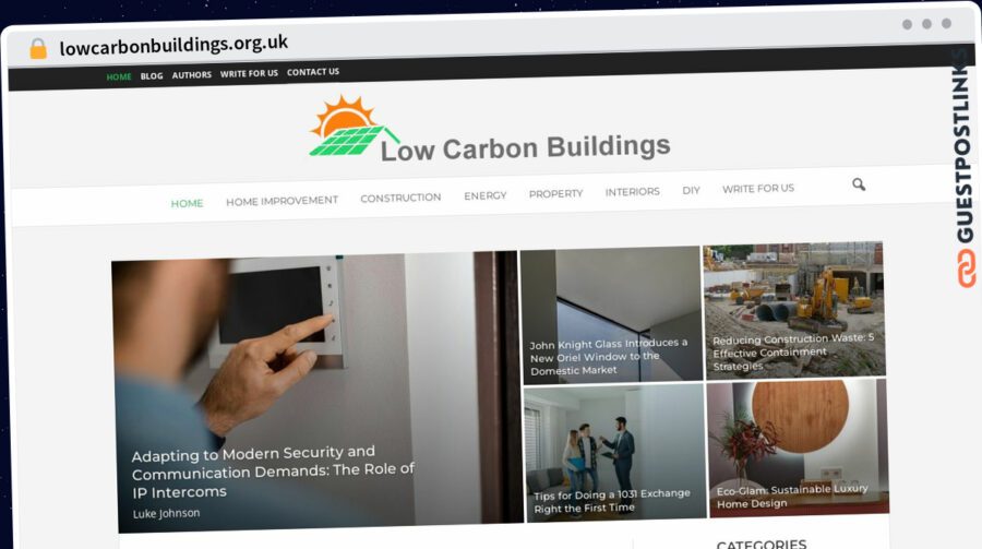 Publish Guest Post on lowcarbonbuildings.org.uk