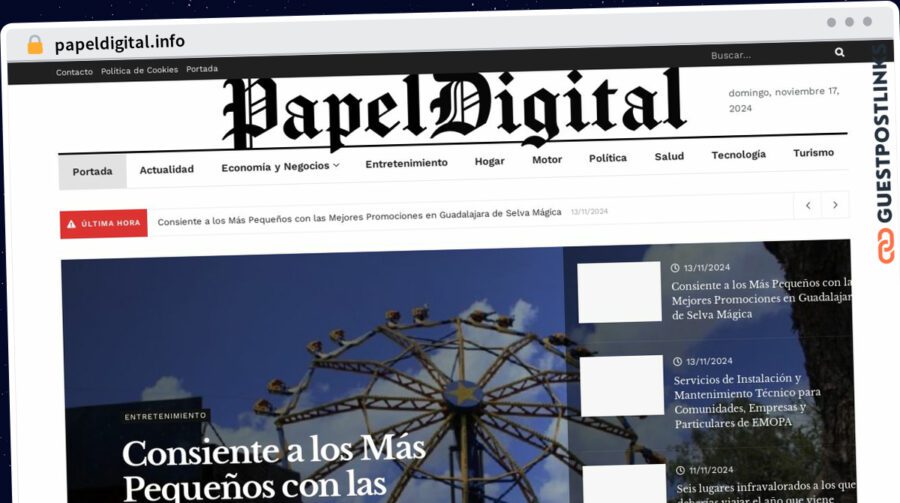 Publish Guest Post on papeldigital.info