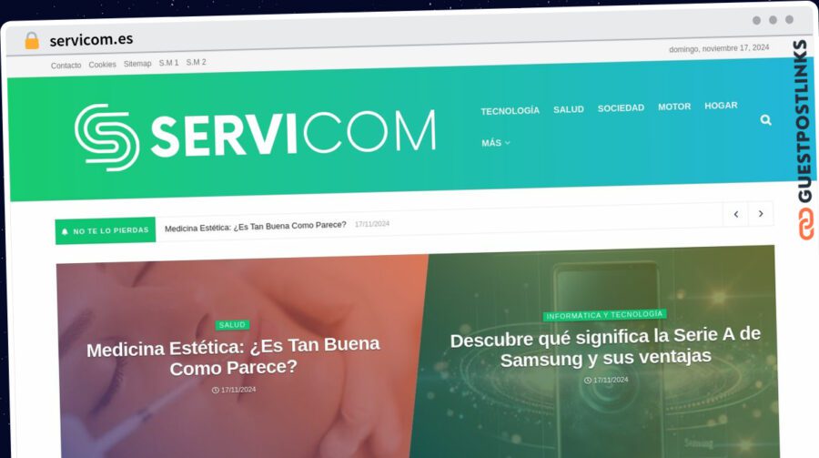 Publish Guest Post on servicom.es