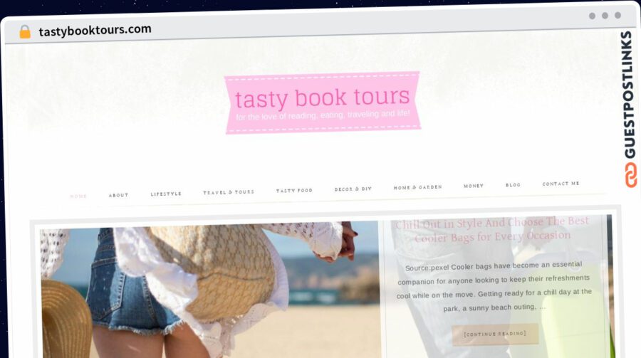 Publish Guest Post on tastybooktours.com