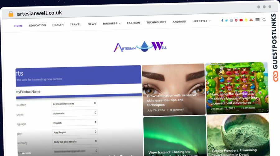 Publish Guest Post on artesianwell.co.uk