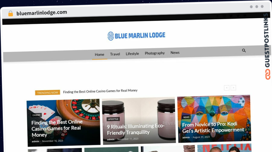 Publish Guest Post on bluemarlinlodge.com