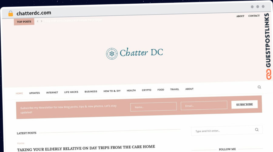 Publish Guest Post on chatterdc.com