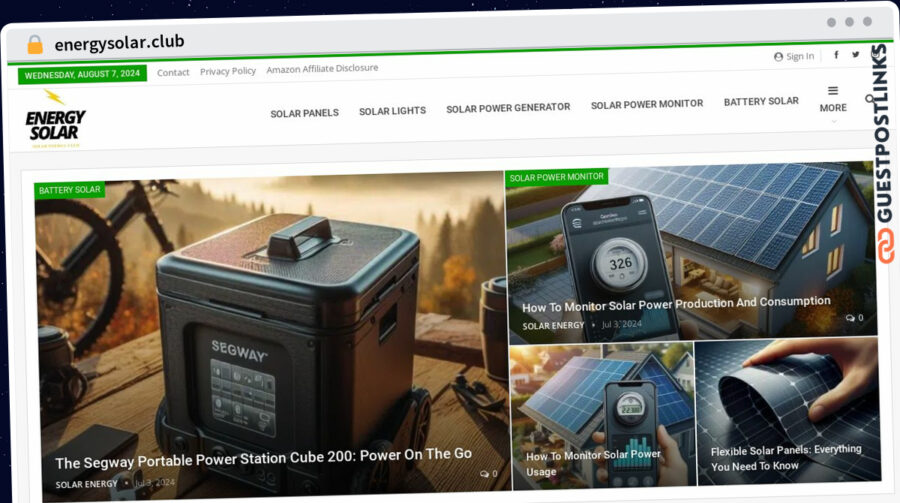 Publish Guest Post on energysolar.club
