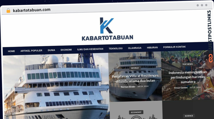 Publish Guest Post on kabartotabuan.com